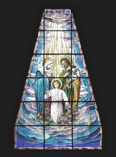 Vetrata Chiesa Sacra Famiglia Siracusa
